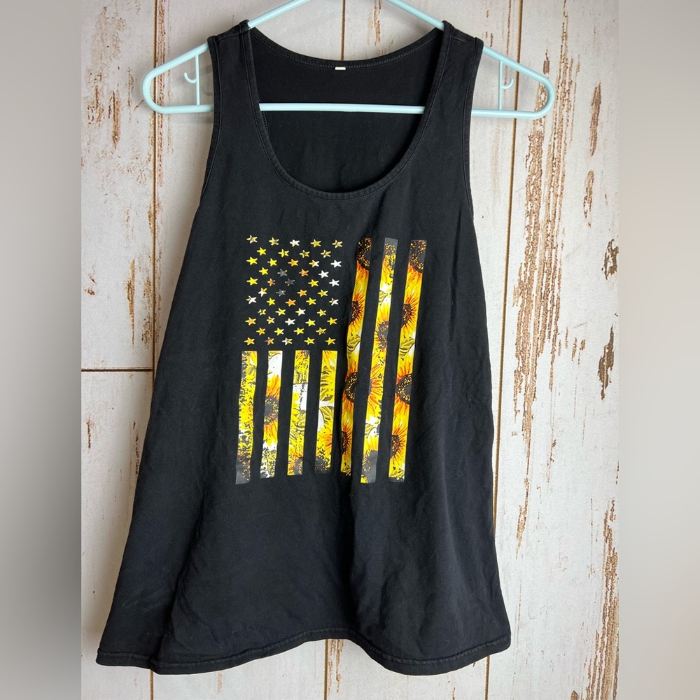 Sunflower tank top medium
